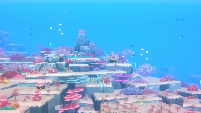 Подводный коралловый ландшафт в DAVE THE DIVER